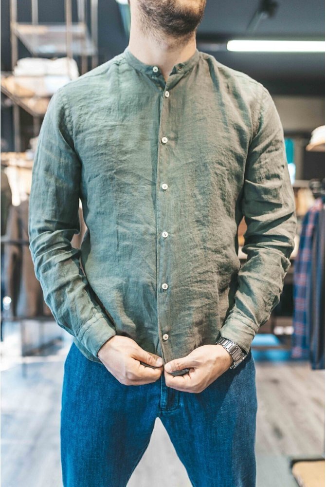 Camicia MASTRICAMICIAI - Coreana Lino Guru