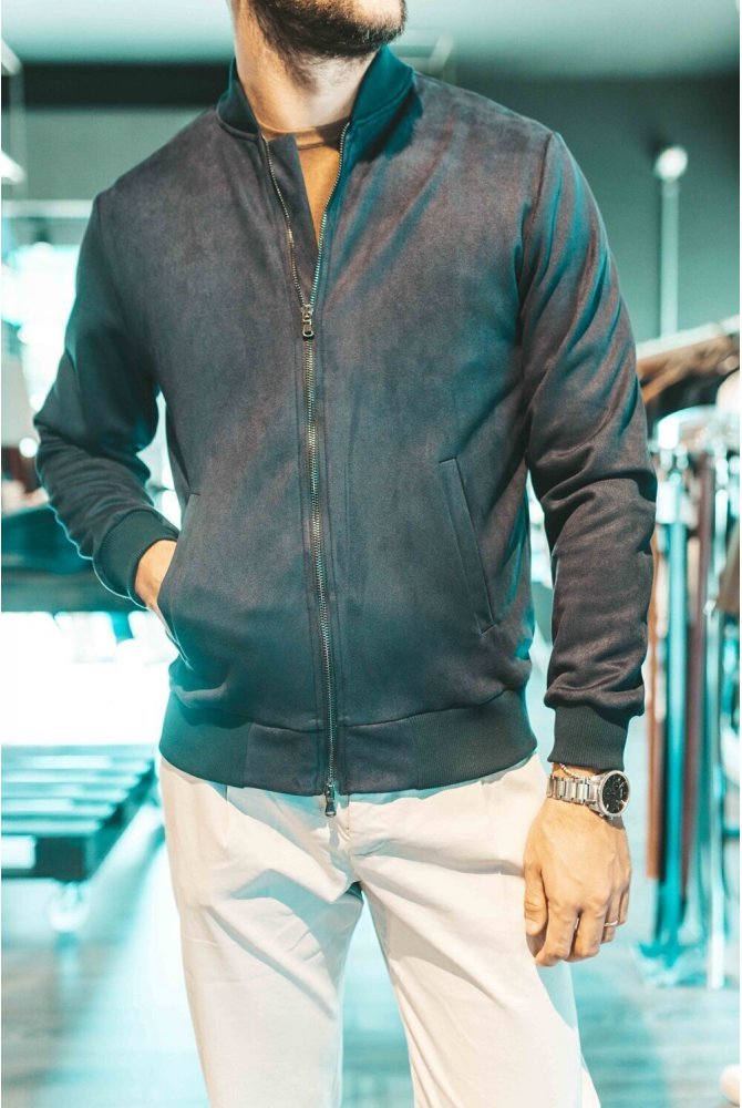 GIUBBINO BOMBER SCAMOSCIATO